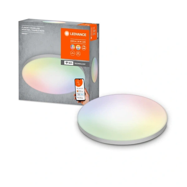 Ledvance Smart+ WiFi  okos lámpatest Frameless Round, színváltós, áll. színhőm. 300mm okos,  vezérelhető  lámpatest