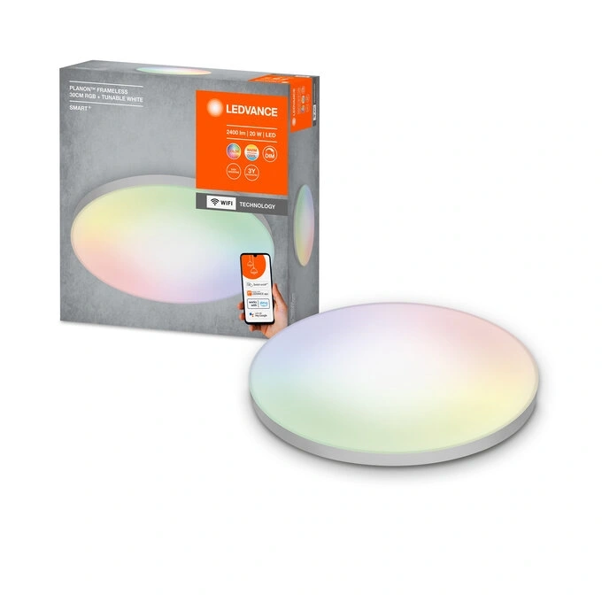 Ledvance Smart+ WiFi  okos lámpatest Frameless Round, színváltós, áll. színhőm. 300mm okos,  vezérelhető  lámpatest