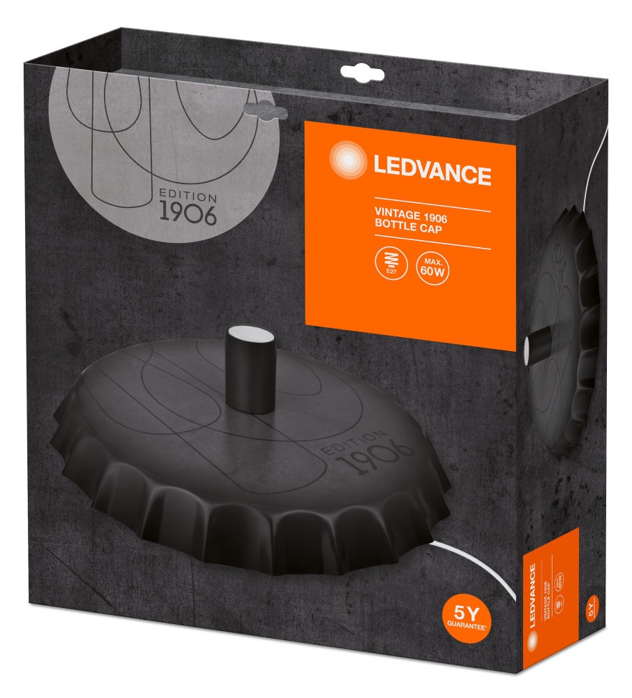 Ledvance Vintage 1906 Bottle Cap 350 mm/max. 60W/1xE27 fali/mennyezeti foglalat