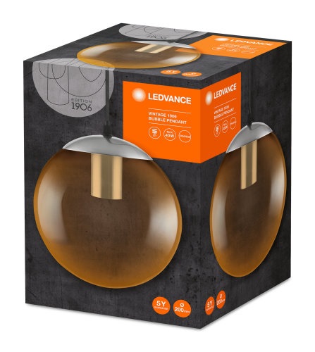 Ledvance Vintage 1906 Bubble 200 mm/max. 60W/1xE27 narancssárga függesztett lámpa