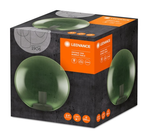 Ledvance Vintage 1906 Bubble 250 mm/max. 60W/1xE27 zöld asztali lámpa