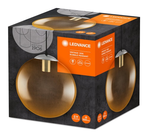 Ledvance Vintage 1906 Bubble 300 mm/max. 60W/1xE27 narancssárga függesztett lámpa