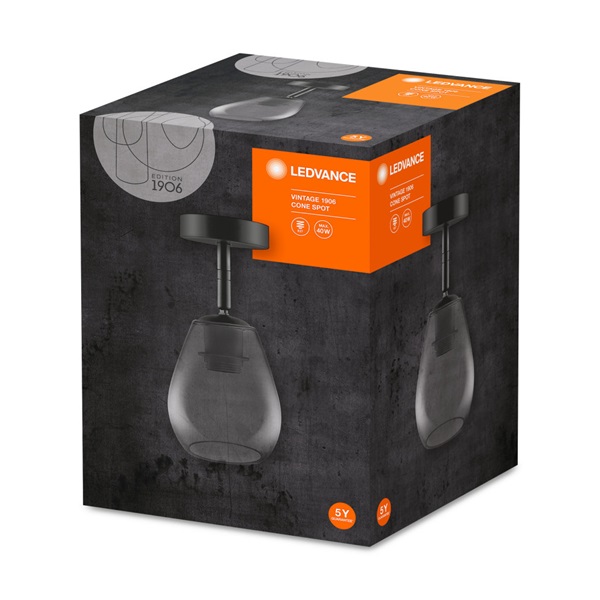 Ledvance Vintage 1906 Cone max. 60W/1xE27/IP20 füstüveg spot falikar