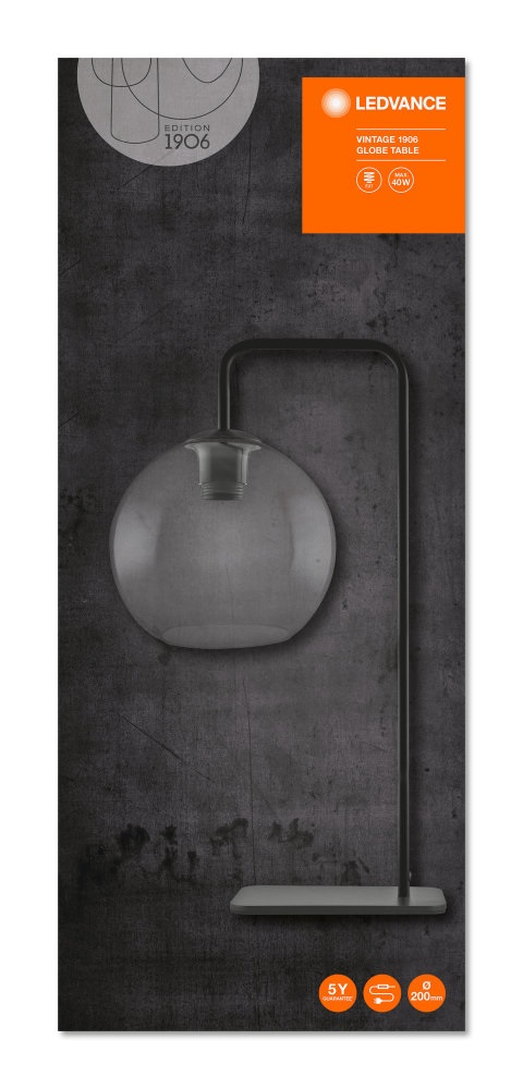 Ledvance Vintage 1906 Globe 200 mm/max. 60W/1xE27/54 cm magas asztali lámpa