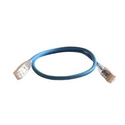 Legrand 051540 RJ45-RJ45 Cat6 árnyékolt (F/UTP) LSZH (LSOH) 0,5 méter kék d: 4,2mm AWG28 LCS3 patch kábel