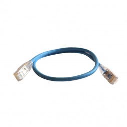 Legrand 051540 RJ45-RJ45 Cat6 árnyékolt (F/UTP) LSZH (LSOH) 0,5 méter kék d: 4,2mm AWG28 LCS3 patch kábel