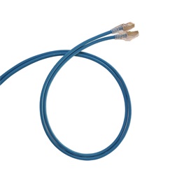 Legrand 051541 RJ45-RJ45 Cat6 árnyékolt (F/UTP) LSZH (LSOH) 1 méter kék d: 4,2mm AWG28 LCS3 patch kábel