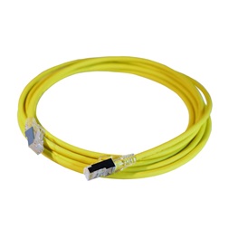 Legrand 051552 RJ45-RJ45 Cat6A árnyékolt (S/FTP) LSZH (LSOH) 2 méter sárga d: 5,2mm AWG28 LCS3 patch kábel