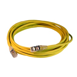 Legrand 051554 RJ45-RJ45 Cat6A árnyékolt (S/FTP) LSZH (LSOH) 5 méter sárga d: 5,2mm AWG28 LCS3 patch kábel