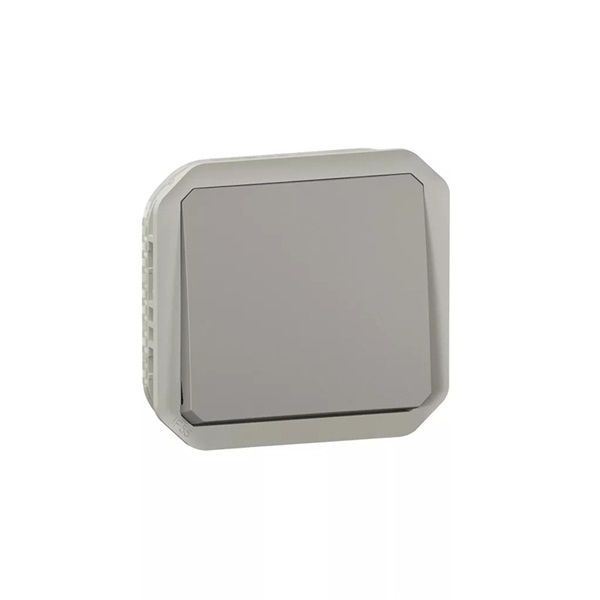 Legrand 069540L Plexo 55 egypólusú nyomó mechanizmus 10A, szürke