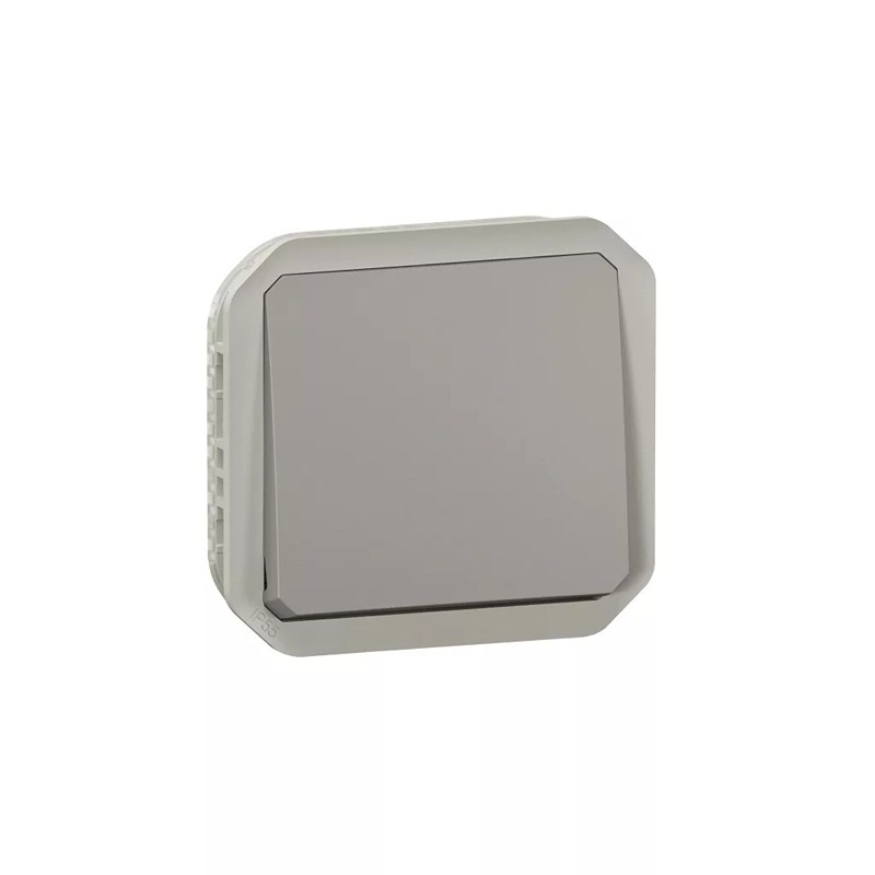 Legrand 069540L Plexo 55 egypólusú nyomó mechanizmus 10A, szürke