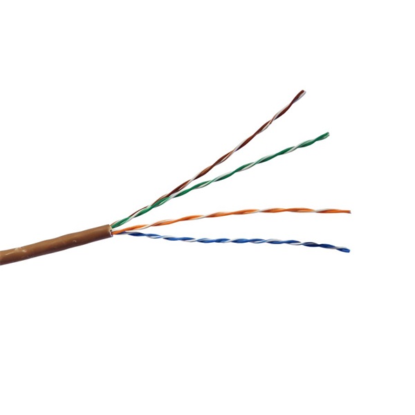 Legrand 632716 Cat5e árnyékolatlan (U/UTP) 4 érpár (AWG25) LSZH (LSOH) barna Eca 305m-kartondoboz Linkeo RÉZ fali kábel
