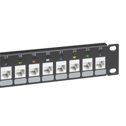 Legrand 632792 1U-19 colos patch panel árnyékolatlan (UTP) vagy árnyékolt (STP) keystone port fogadására