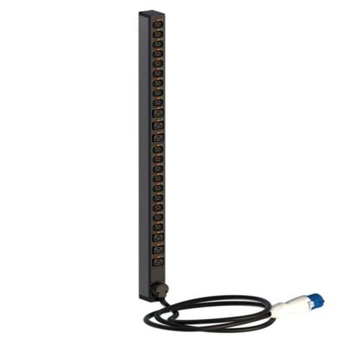 Legrand 646960 0U PDU elosztósor 1 fázisú 16A 18xC13 + 6xC19 aljzat 2P+F 3m csatlakozódugóval
