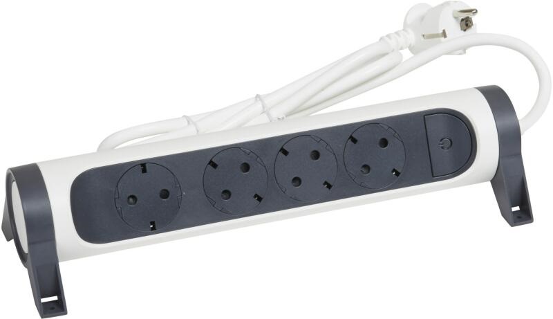 Legrand 694536 3m vezetékkel forgatható fehér 4x2P+F elosztósor