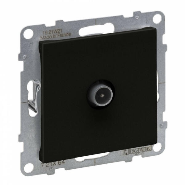 Legrand 721464 Suno TV 1-kimenet süllyesztett 1.5dB/860MHz fekete 1.5dB/2150MHz végzáró