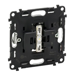 Legrand 752013 Valena InMatic jelzőfénnyel 12-24-48 V váltóérintkezős nyomó