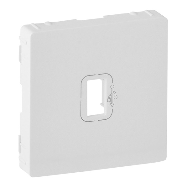 Legrand 754750 Valena Life fehér elővezetékezett USB adatátviteli csatlakozóaljzat burkolat