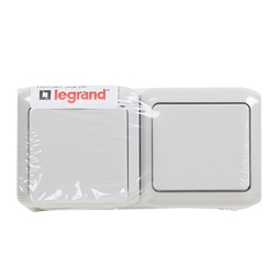 Legrand 782391 Forix csapófedéllel/gyermekvédelmi/szürke IP44 falon kívüli 1P kapcsoló + 2P+F csatlakozóaljzat