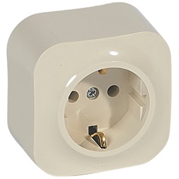 Legrand 782441 Forix 16 A/gyermekvédelem nélkül/bézs IP20 fk 2P+F földelt csatlakozóaljzat