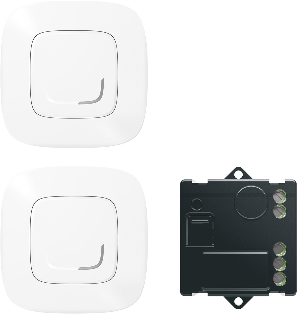 Legrand 752550 Valena Allure Netatmo fehér Párosított szett: 2 vezeték nélküli kapcsoló + mikromodul