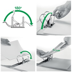 Leitz 180° Wow A4 8cm zöld iratrendező