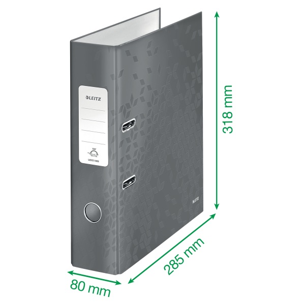 Leitz 180 fok Wow 8cm jégkék iratrendező