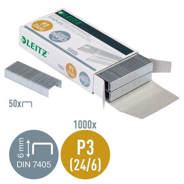 Leitz 24/6 1000db/doboz fűzőkapocs