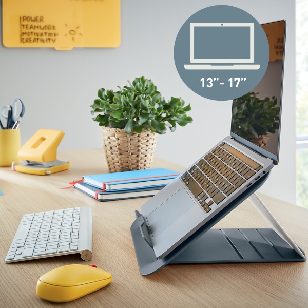 Leitz COSY Ergo 13"-17" bársony szürke laptop állvány