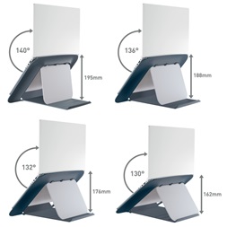 Leitz COSY Ergo 13"-17" bársony szürke laptop állvány