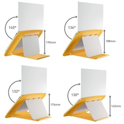 Leitz COSY Ergo 13"-17" meleg sárga laptop állvány