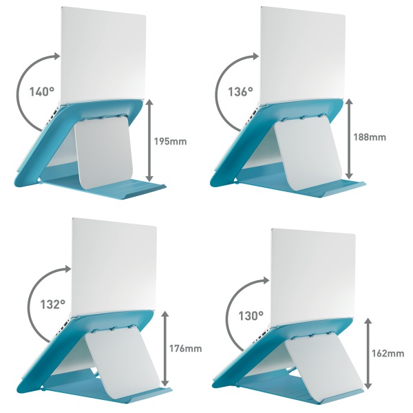Leitz COSY Ergo 13"-17" nyugodt kék laptop állvány