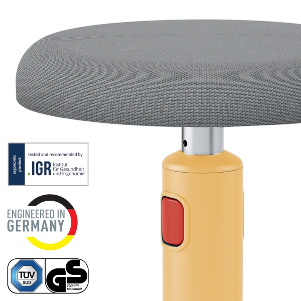 Leitz COSY Ergo Active meleg sárga ergonomikus ülő-álló szék