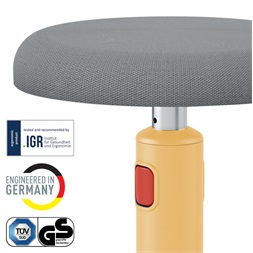 Leitz COSY Ergo Active meleg sárga ergonomikus ülő-álló szék