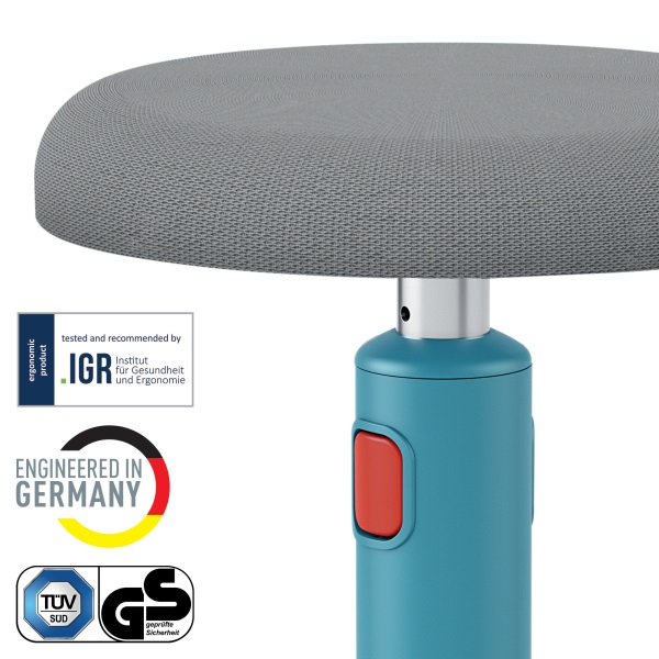 Leitz COSY Ergo Active nyugodt kék ergonomikus ülő-álló szék