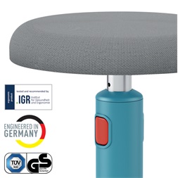 Leitz COSY Ergo Active nyugodt kék ergonomikus ülő-álló szék