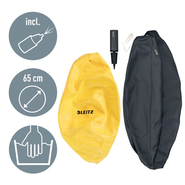 Leitz COSY Ergo bársony szürke ülőlabda