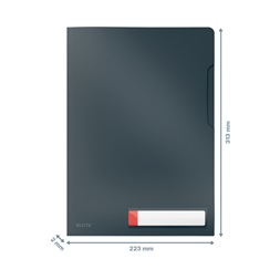Leitz COSY Privacy  A4 PP bársony szürke 3db/csomag genotherm
