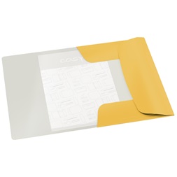 Leitz COSY Soft touch A4 meleg sárga gumis karton mappa