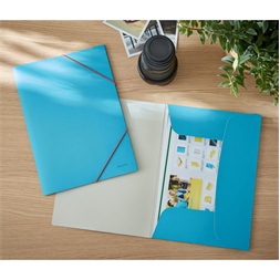 Leitz COSY Soft touch A4 nyugodt kék gumis karton mappa