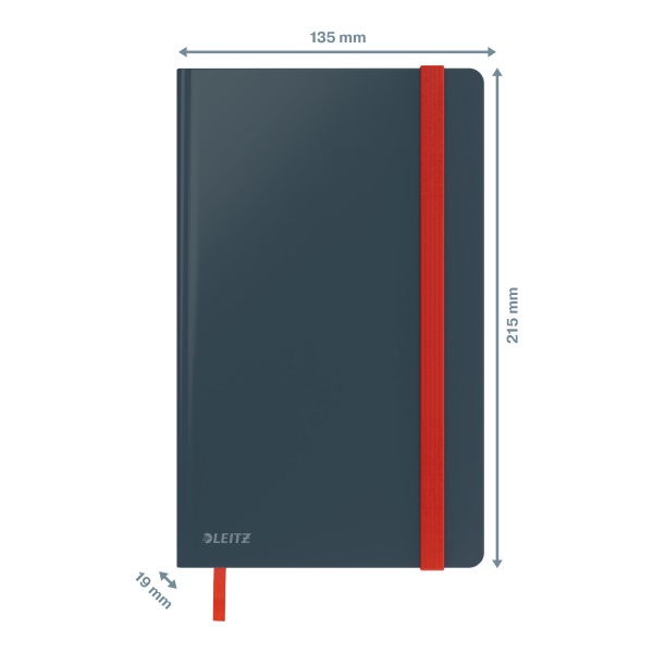 Leitz COSY Soft touch A5 bársony szürke kockás jegyzetfüzet