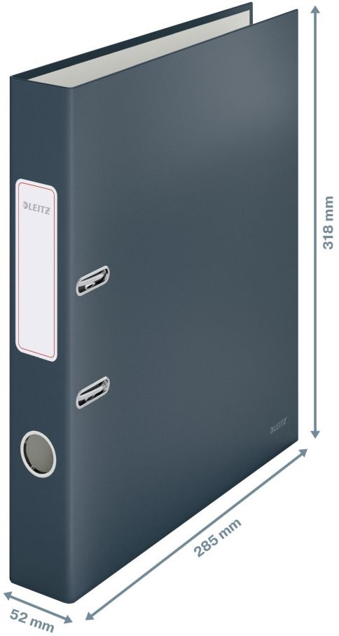 Leitz COSY Soft touch karton 180° keskeny bársony szürke iratrendező