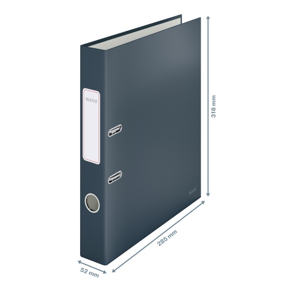 Leitz COSY Soft touch karton 180° keskeny bársony szürke iratrendező