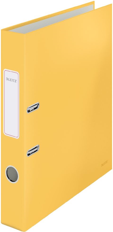 Leitz COSY Soft touch karton 180° keskeny meleg sárga iratrendező