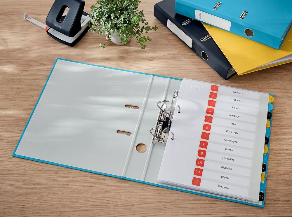 Leitz COSY Soft touch karton 180° keskeny nyugodt kék iratrendező