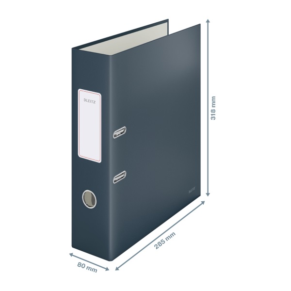 Leitz COSY Soft touch karton 180° széles bársony szürke iratrendező