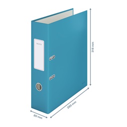 Leitz COSY Soft touch karton 180° széles nyugodt kék iratrendező
