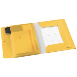 Leitz COSY mobil PP meleg sárga extra tasakos gumis mappa