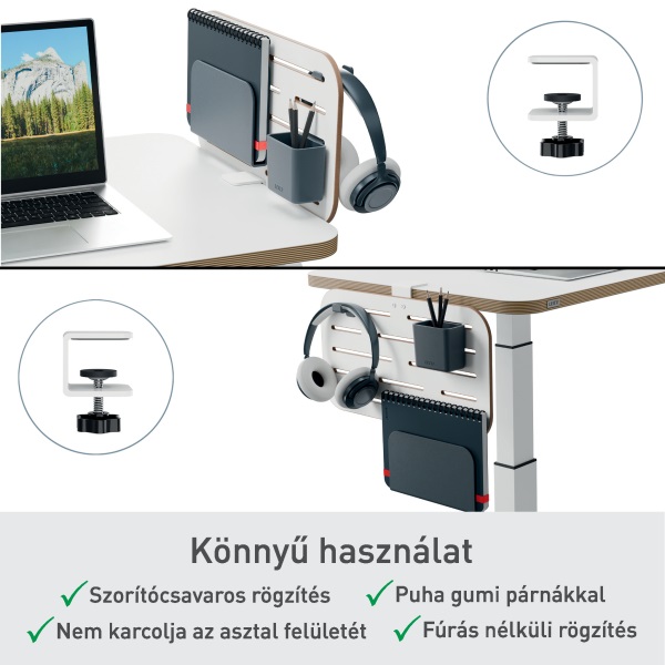 Leitz Ergo 42x25 cm fehér függőleges asztali rendszerező