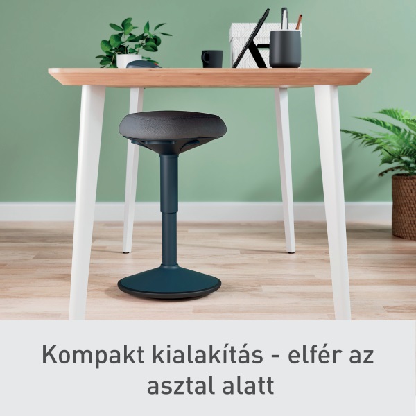 Leitz Ergo Active sötétszürke komfort ülőfelületű billenő ülőszék